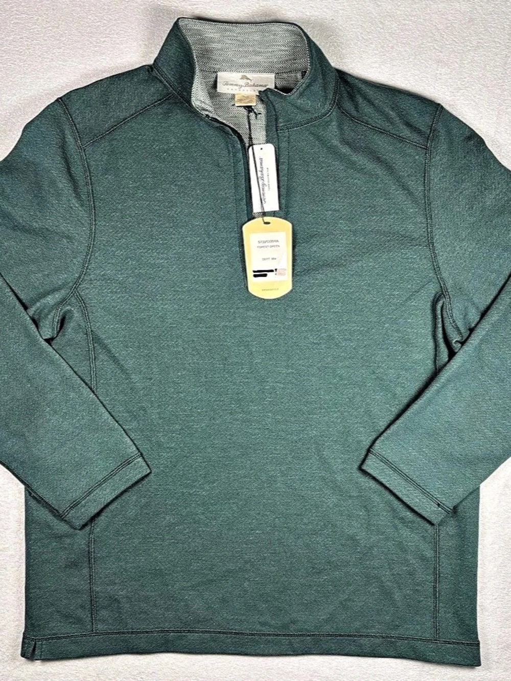 Tommy Bahama Reversible Half-Zip Pullover in Green